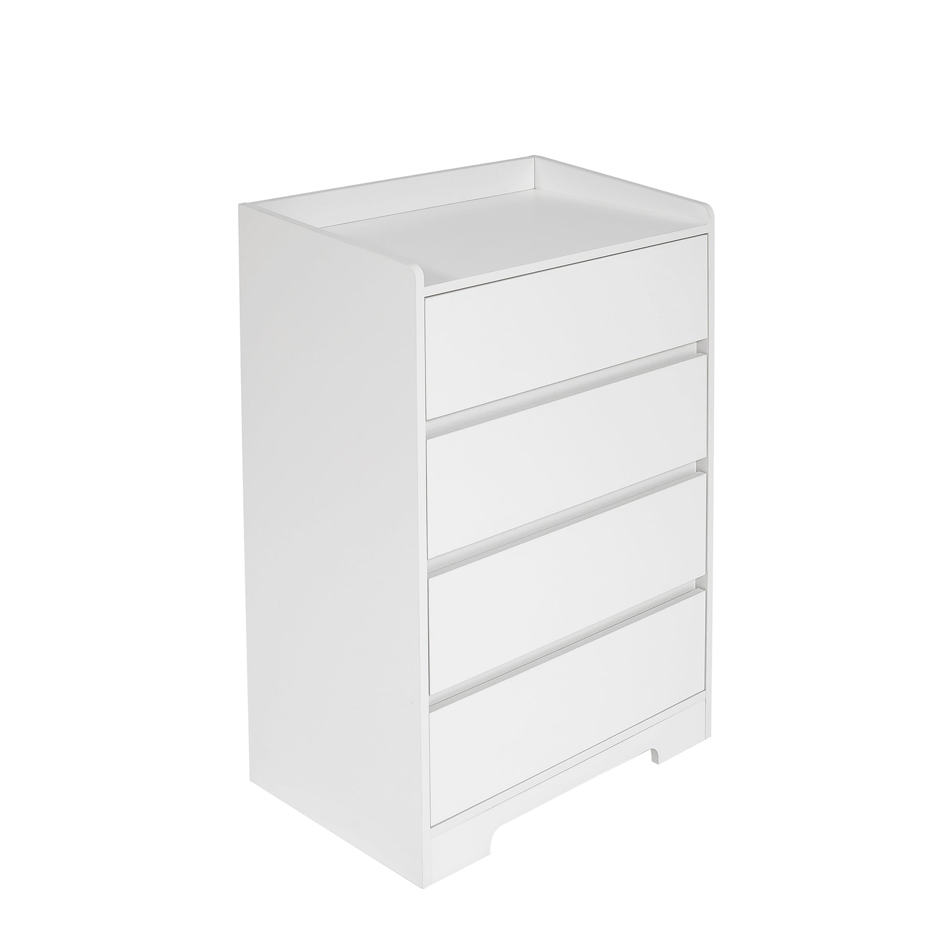4 Drawer Dresser, Chest Of Drawers Without Handle, White Dresser For B 4 Drawer Dresser, Chest Of Drawers Without Handle, White Dresser For B
