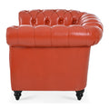 1 Seater Sofa For Living Room Orange Pu