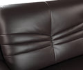 Genuine Leather Loveseat Brown Foam Leather