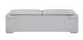 Top Grain Italian Leather Sofa Light Gray Foam Leather