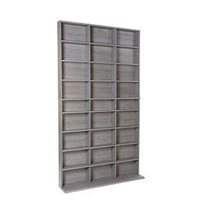 Cabinet Atlantic Elite Xl Storage 837Cd 531Dvd 630Br Textured Graphite Medium Grey Particle Board