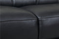 Top Grain Italian Leather Chair Black Foam Leather