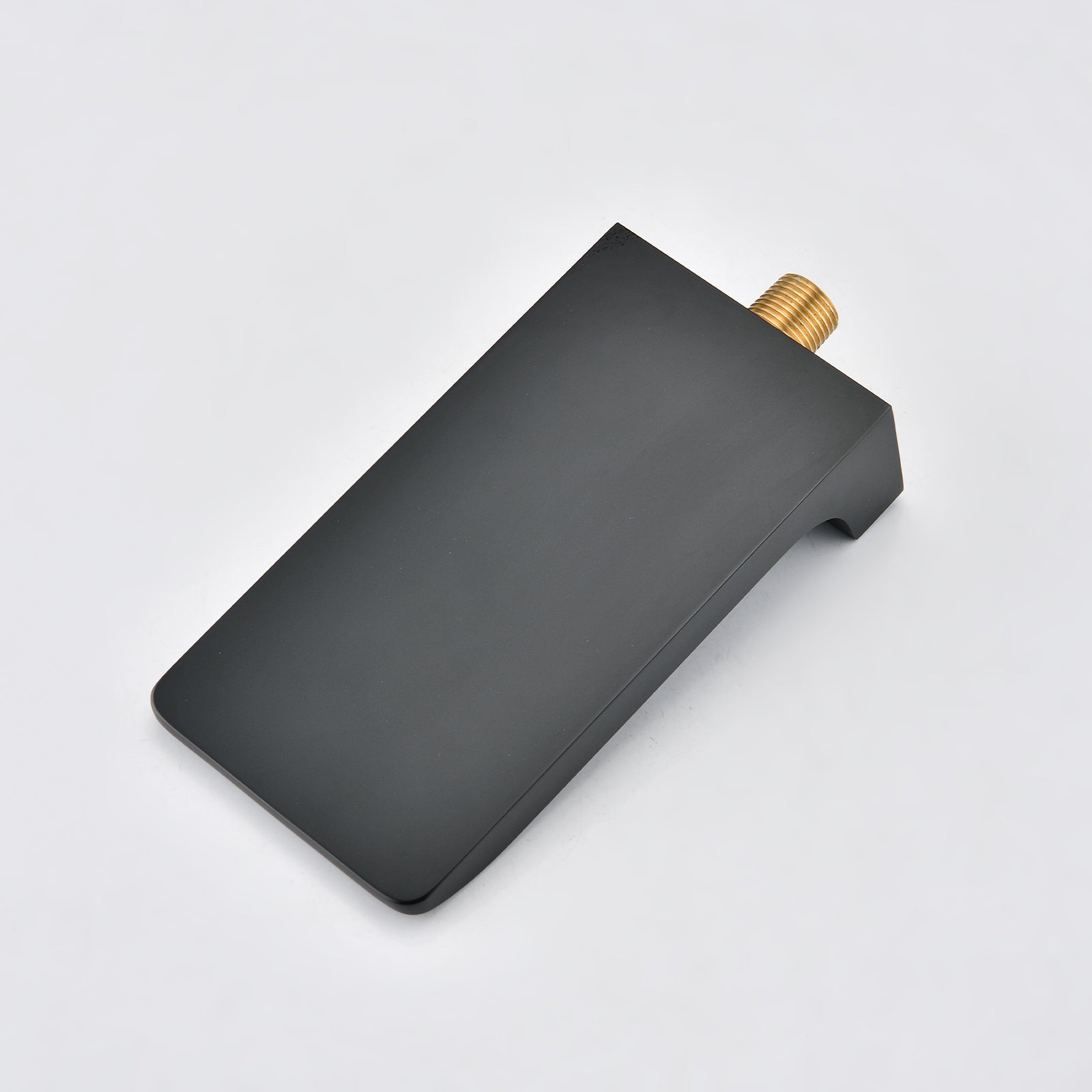 Modern Style Matte Black Wall Mount Tub Filler Bathroom Bathtub Faucet Shower Set Matt Black Brass