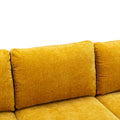 Coolmore Accent Sofa Living Room Sofa Sectional Sofa Mustard Yellow Polyester
