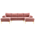 Coolmore Accent Sofa Living Room Sofa Sectional Sofa Pink Polyester