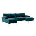 Coolmore Accent Sofa Living Room Sofa Sectional Sofa Teal Blue Polyester