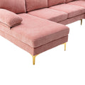 Coolmore Accent Sofa Living Room Sofa Sectional Sofa Pink Polyester