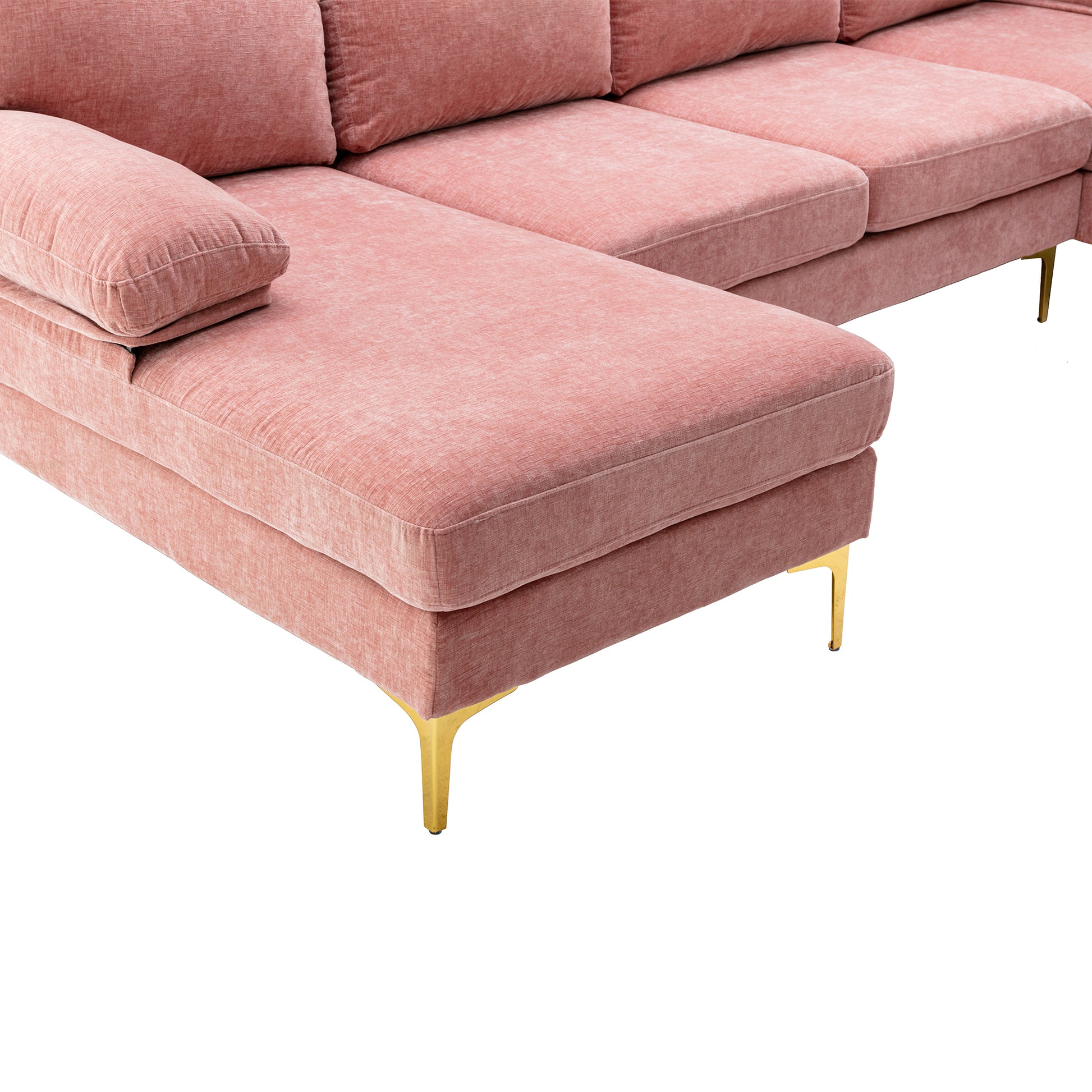 Coolmore Accent Sofa Living Room Sofa Sectional Sofa Pink Polyester
