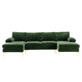 Coolmore Accent Sofa Living Room Sofa Sectional Sofa Green Polyester