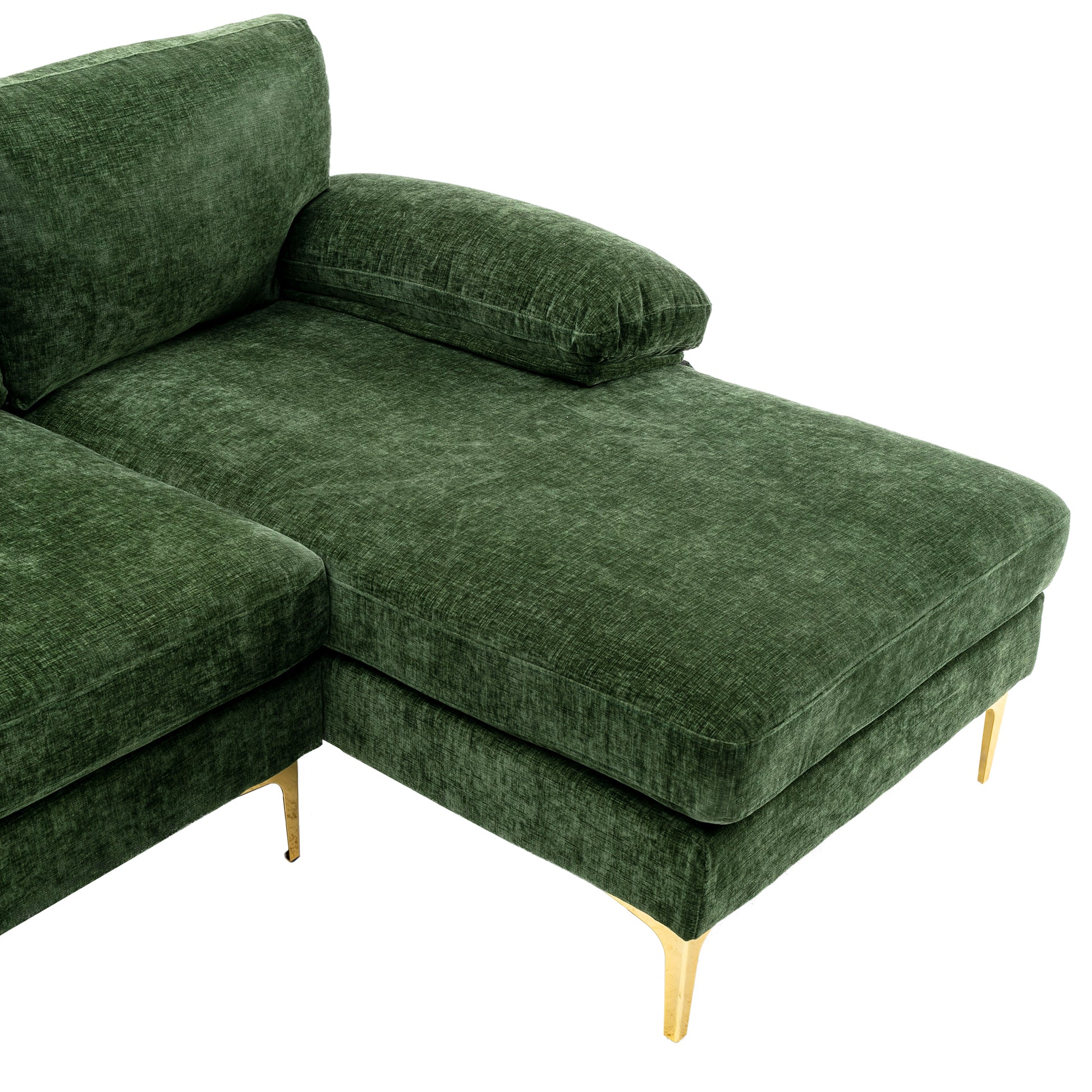 Coolmore Accent Sofa Living Room Sofa Sectional Sofa Green Polyester