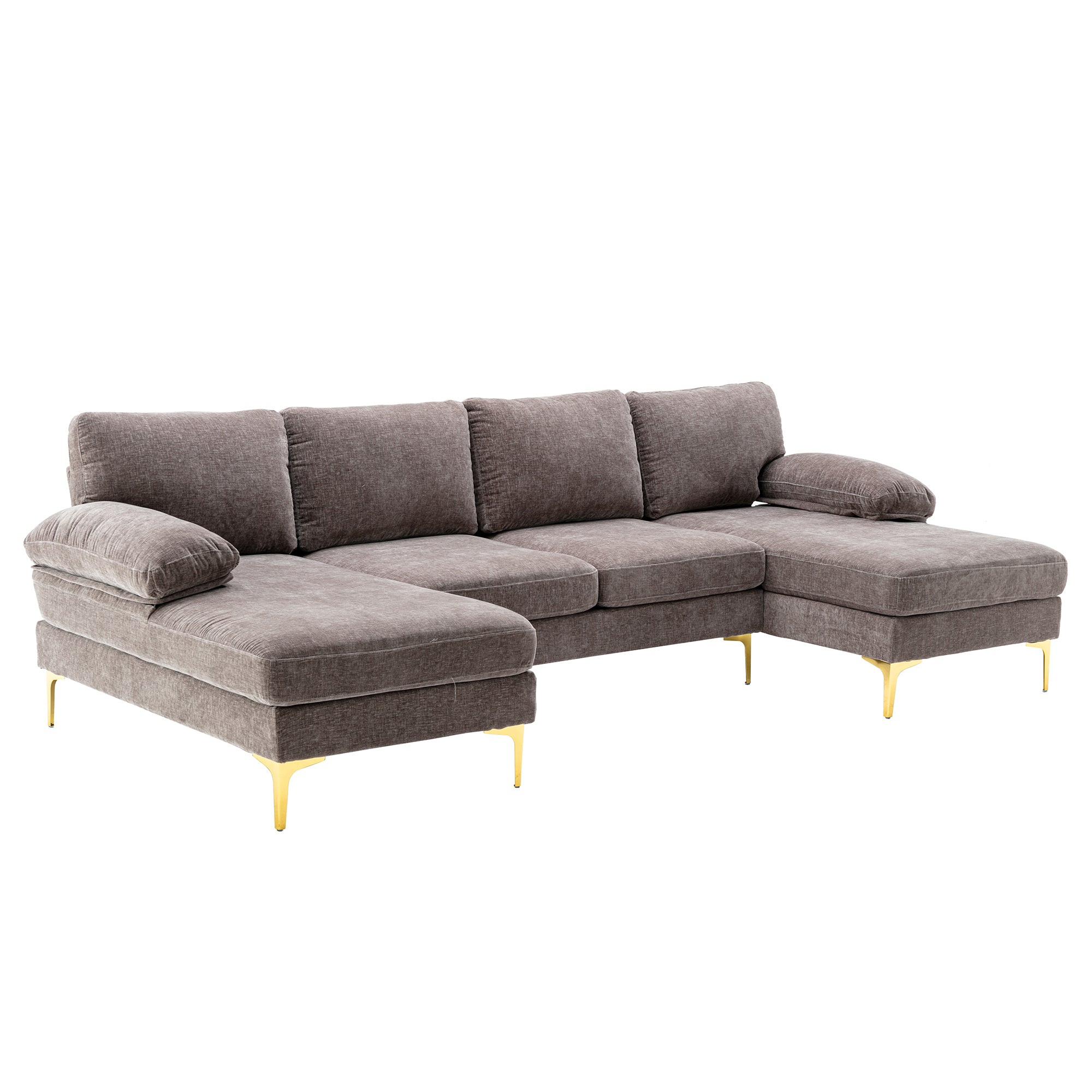 Coolmore Accent Sofa Living Room Sofa Sectional Sofa Gray Polyester