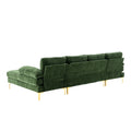 Coolmore Accent Sofa Living Room Sofa Sectional Sofa Green Polyester
