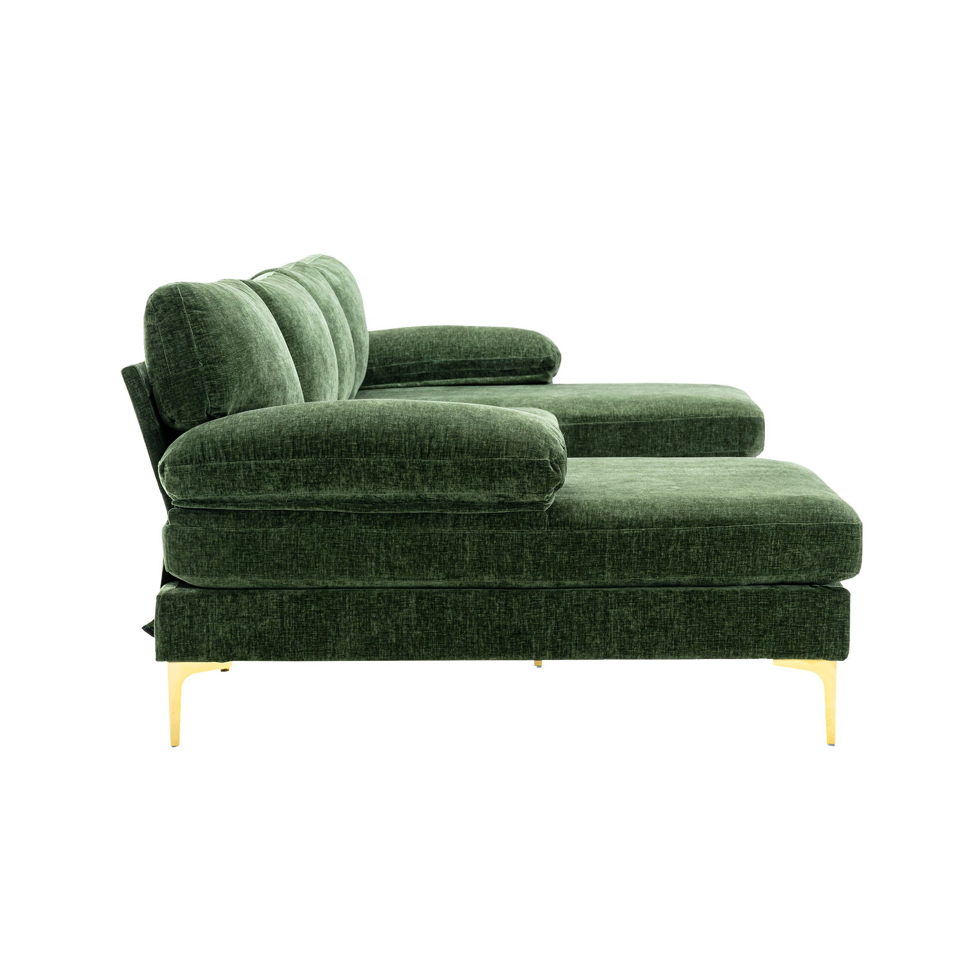 Coolmore Accent Sofa Living Room Sofa Sectional Sofa Green Polyester