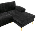 Coolmore Accent Sofa Living Room Sofa Sectional Sofa Black Polyester