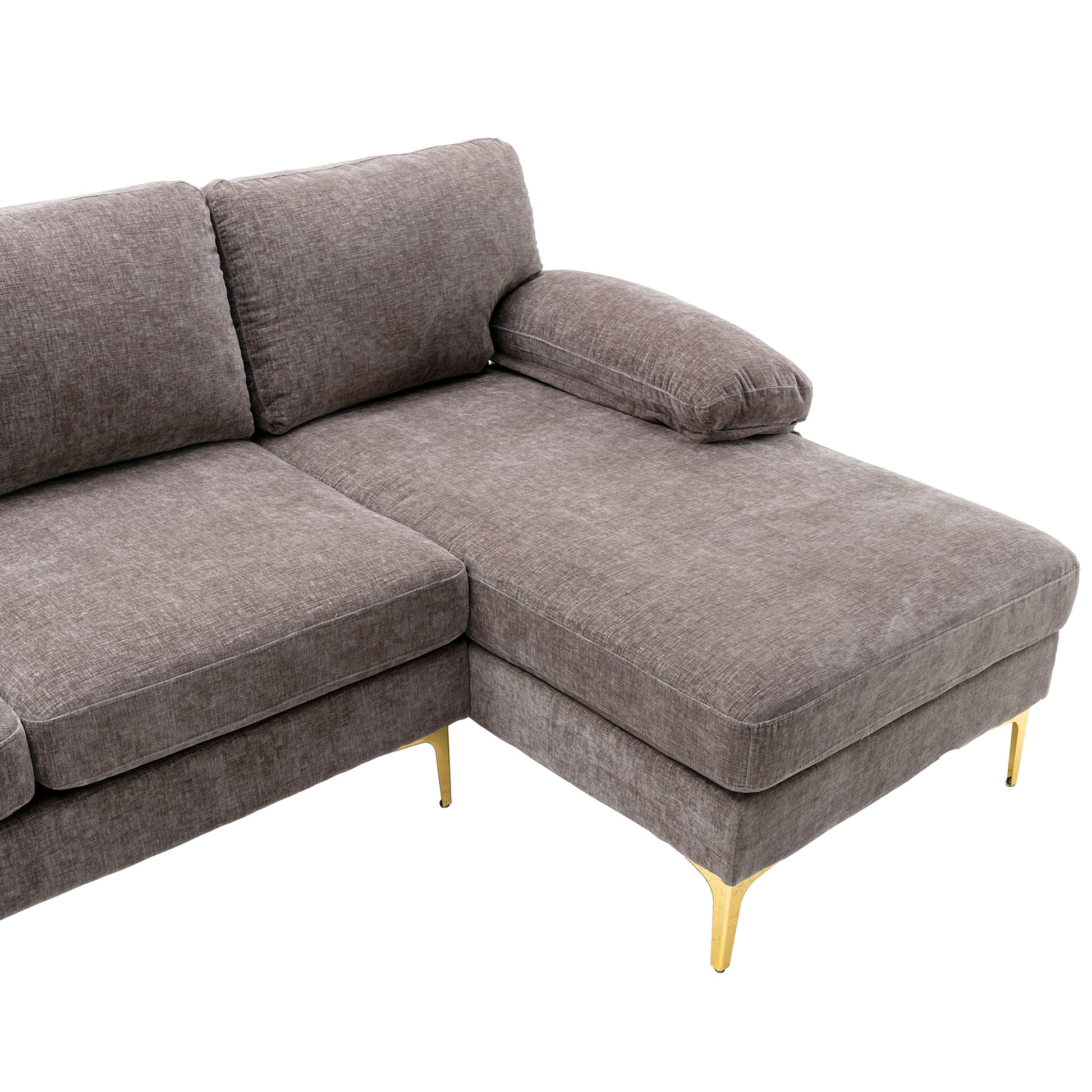 Coolmore Accent Sofa Living Room Sofa Sectional Sofa Gray Polyester