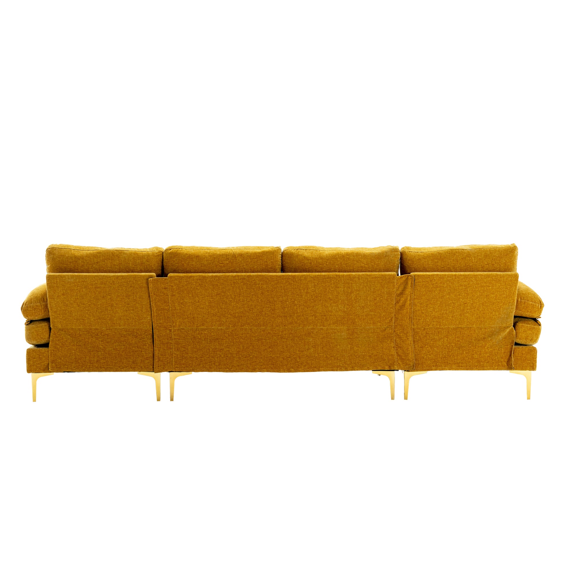 Coolmore Accent Sofa Living Room Sofa Sectional Sofa Mustard Yellow Polyester