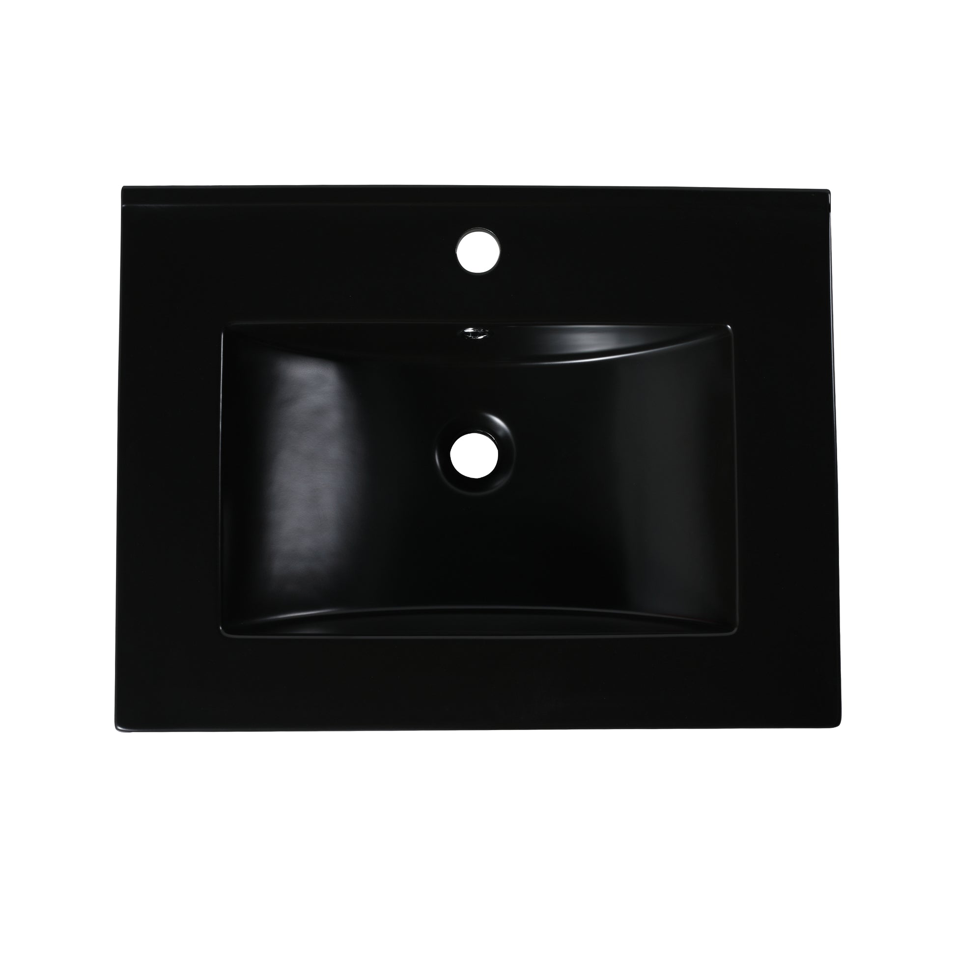 24" Ceramic Top Sink G Bl9060Bk Black Ceramic