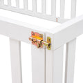 Full Size Wood Daybed Frame With Fence, White Old Sku:Wf289662Aak White Solid Wood