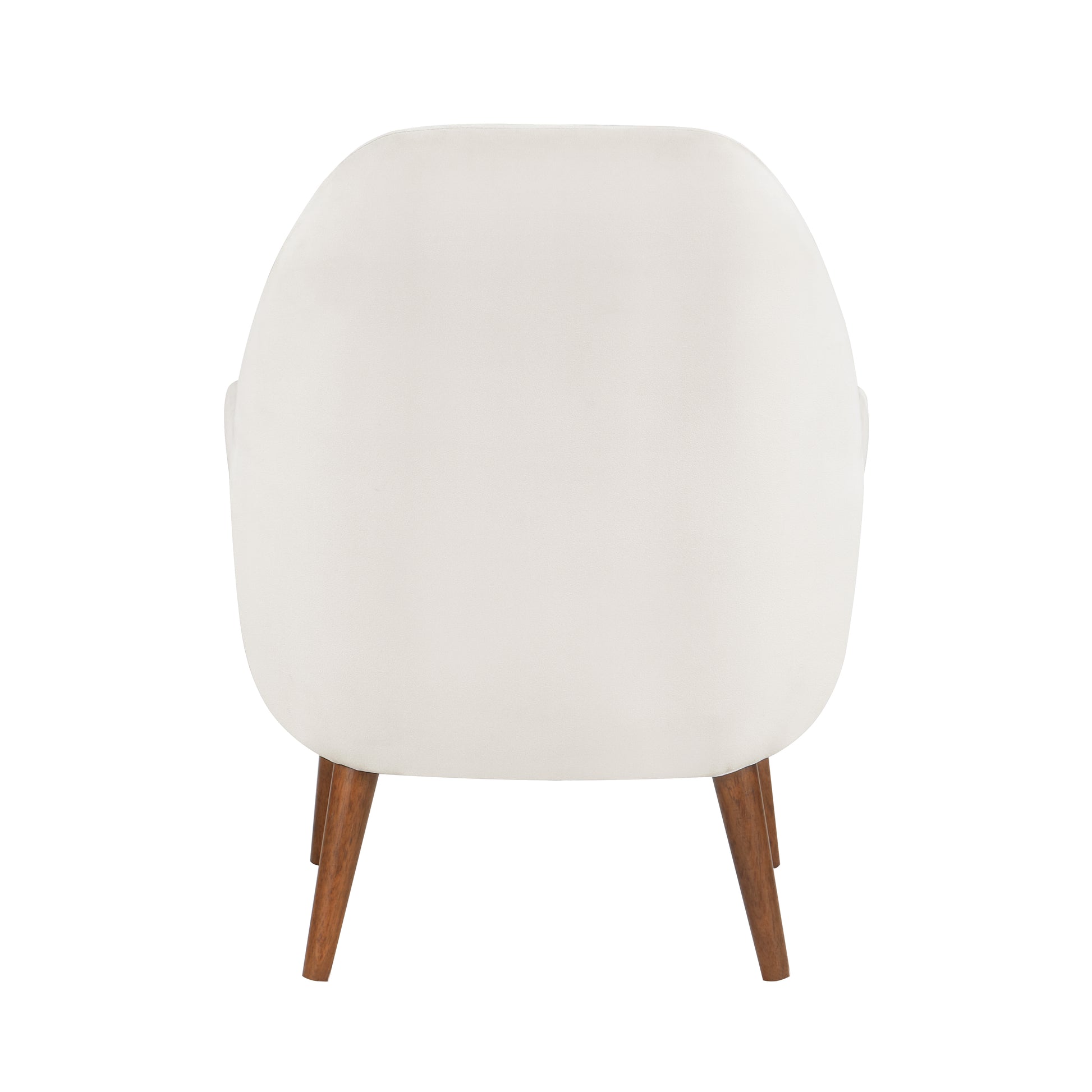 Astrid Mid Century Sea Oat Velvet Arm Chair Beige Foam Velvet