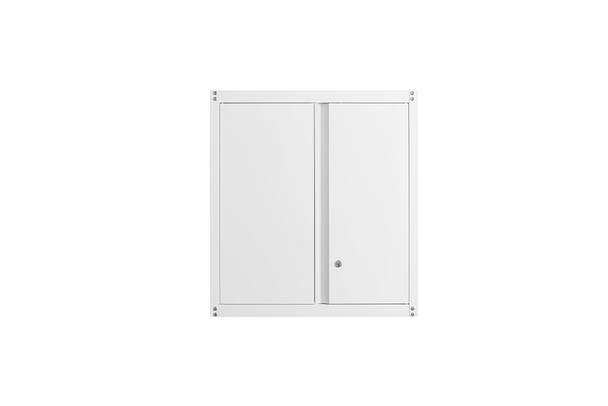 White Wall Storage Cabinet With Adjustable