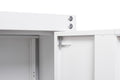 White Wall Storage Cabinet With Adjustable