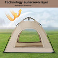 Camping dome tent is suitable for 2 3 4 5 people antique black-abs+pc