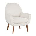 Astrid Mid Century Sea Oat Velvet Arm Chair Beige Foam Velvet