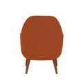 Astrid Mid Century Burnt Orange Velvet Arm Chair Orange Foam Velvet