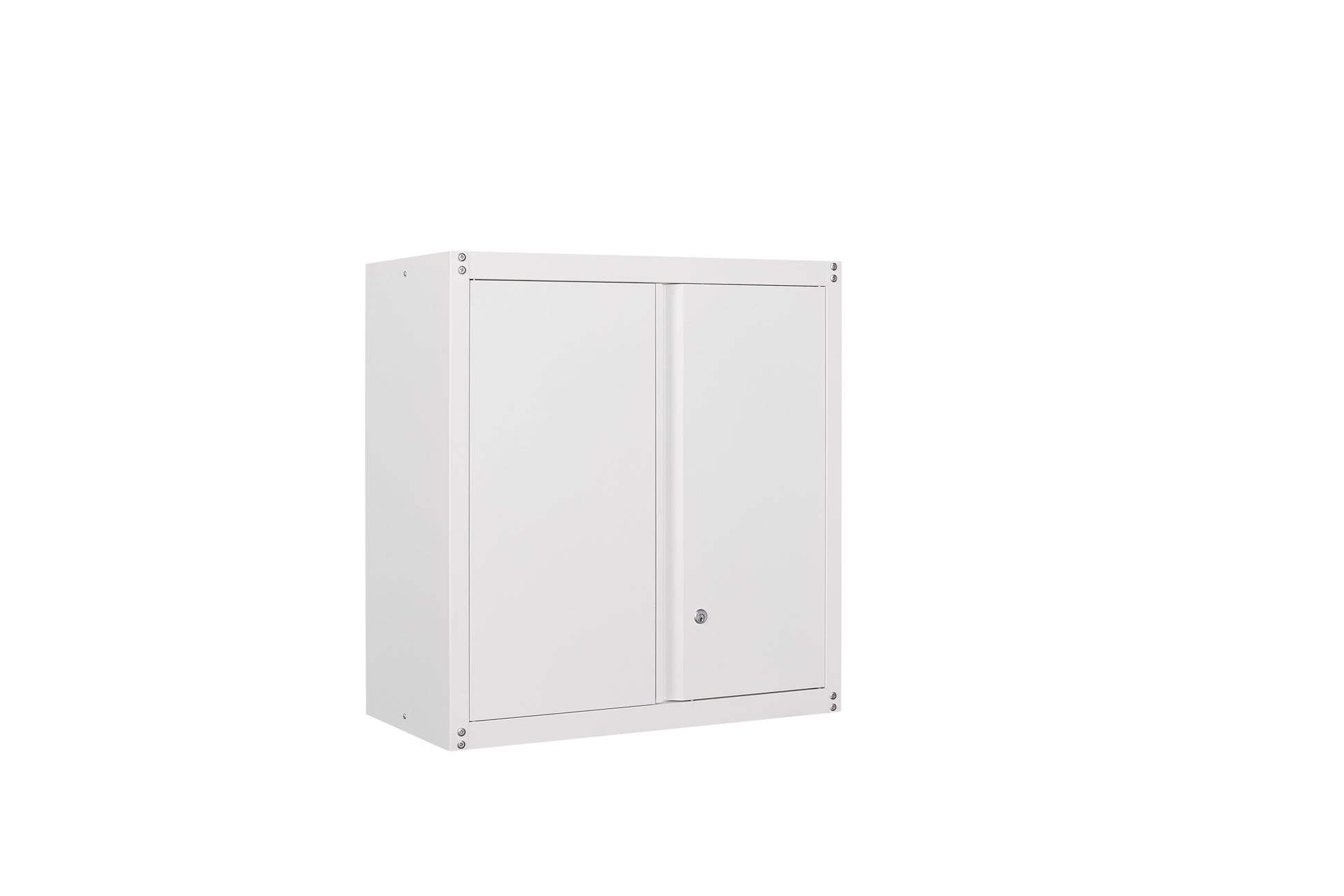 White Wall Storage Cabinet With Adjustable