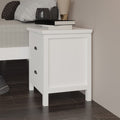 Versatile Solid Wood White Night Stand, Bedside Table, End Table, Desk With Drawers For Living Room, Bedroom White Solid Wood