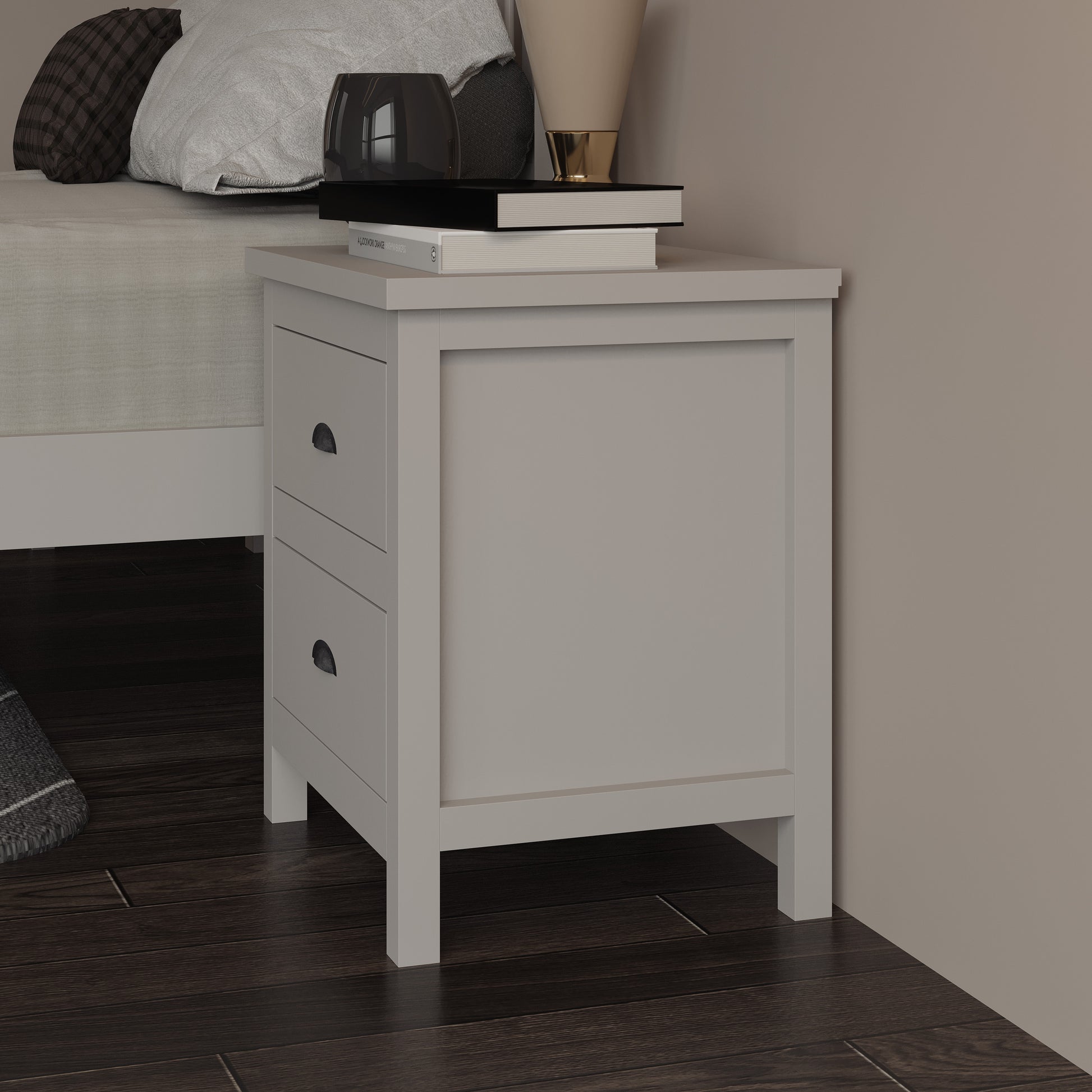 Versatile Solid Wood Night Stand, Bedside Table, End Table, Desk With Drawers For Living Room, Bedroom Gray Gray Solid Wood