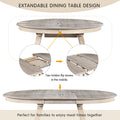 5 Piece Wood Dining Table Set Round Extendable Dining Table With 4 Dining Chairs, Dining Room Table Set For 4 Person For Dining Room Natural Wood Wash Natural Wood Wash Solid Wood