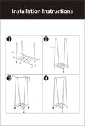 Store Level 1 Ladder To Secure Hangers Black Iron