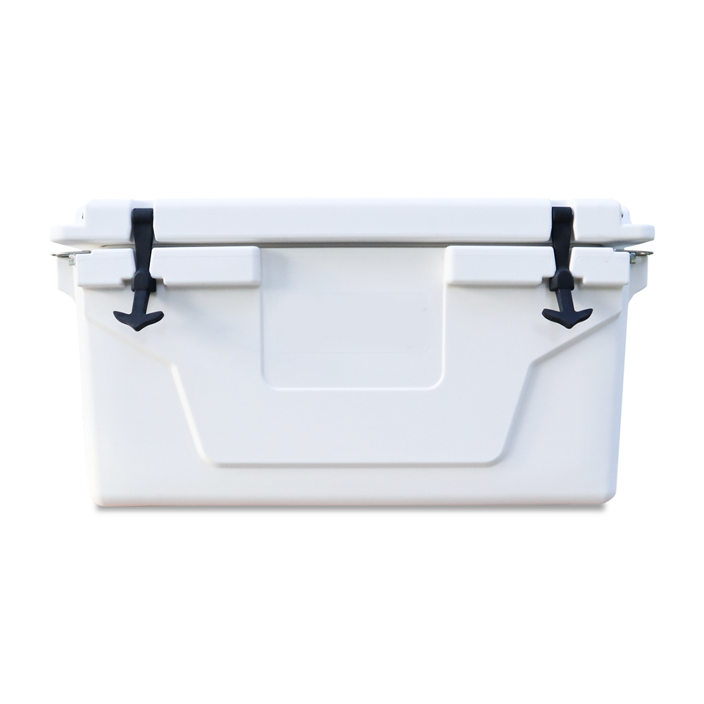 White Outdoor Camping Picnic Fishing Portable Cooler 65Qt Portable Insulated Cooler Box Antique White Abs Plastic