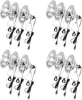 Simple Deluxe 12 Pack Clamp Lamp Light With 8.5 Inch Aluminum Reflector Up To 150 Watt E26 Socket No Bulb Included 6 Feet 18 2 Spt 2 Cord White Metal