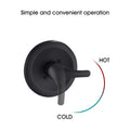 Single Handle Single Functions Shower Head Set With Tub Spout Valve Included Matte Black Plastic