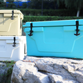 Hot Selling Blue Color 65Qt Outdoor Cooler Fish Ice Chest Box 2022 Popular Camping Cooler Box Blue Abs Plastic