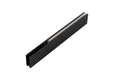 Frameless Double Sliding Shower Door Track Matte Black matte black-stainless steel