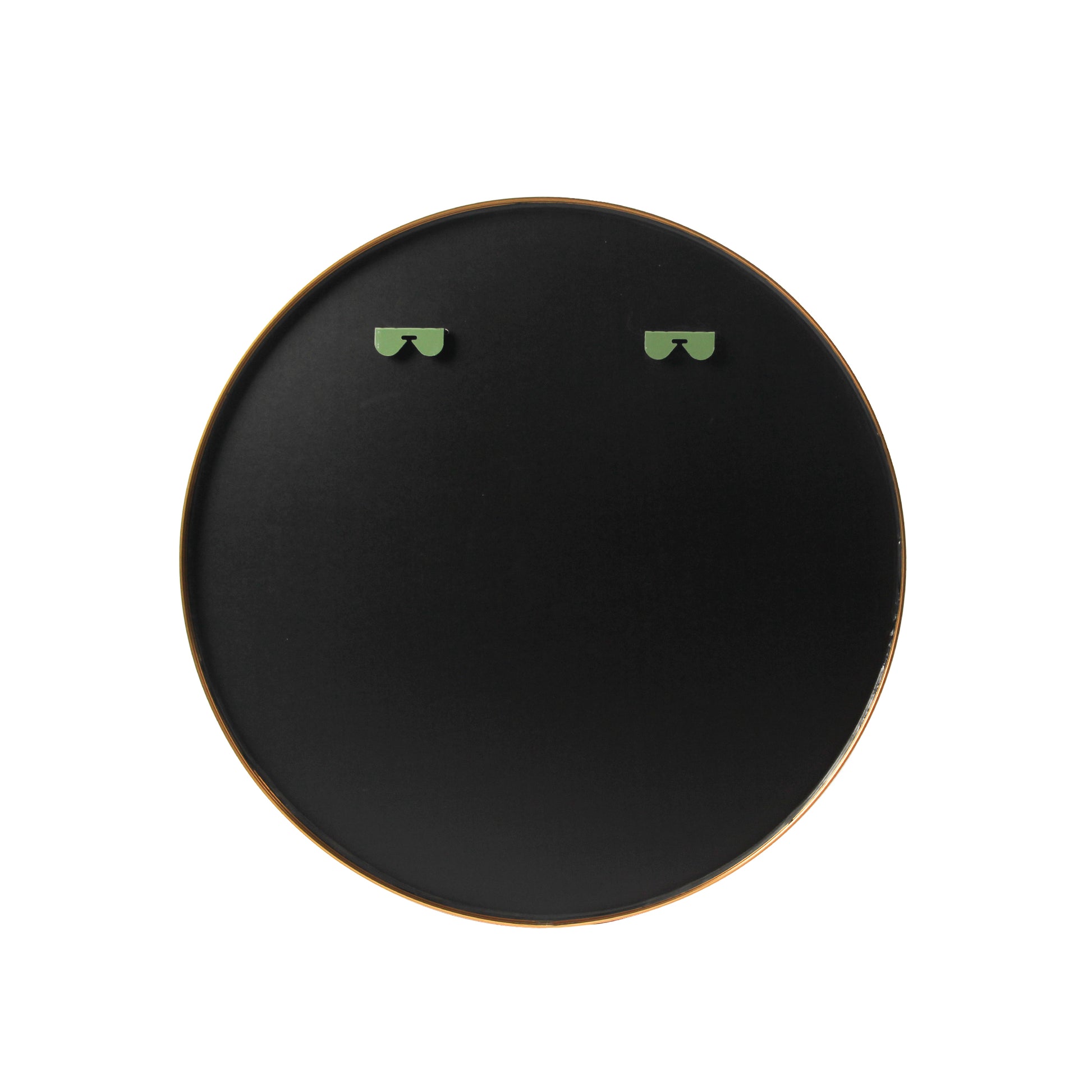 24" Wall Round Circle Mirror Bathroom Make Up Vanity Mirror Golden Golden Glass