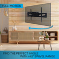 Full Motion, Crafted Steel, Tv Mount Black 80 89 Inches Metal Metal