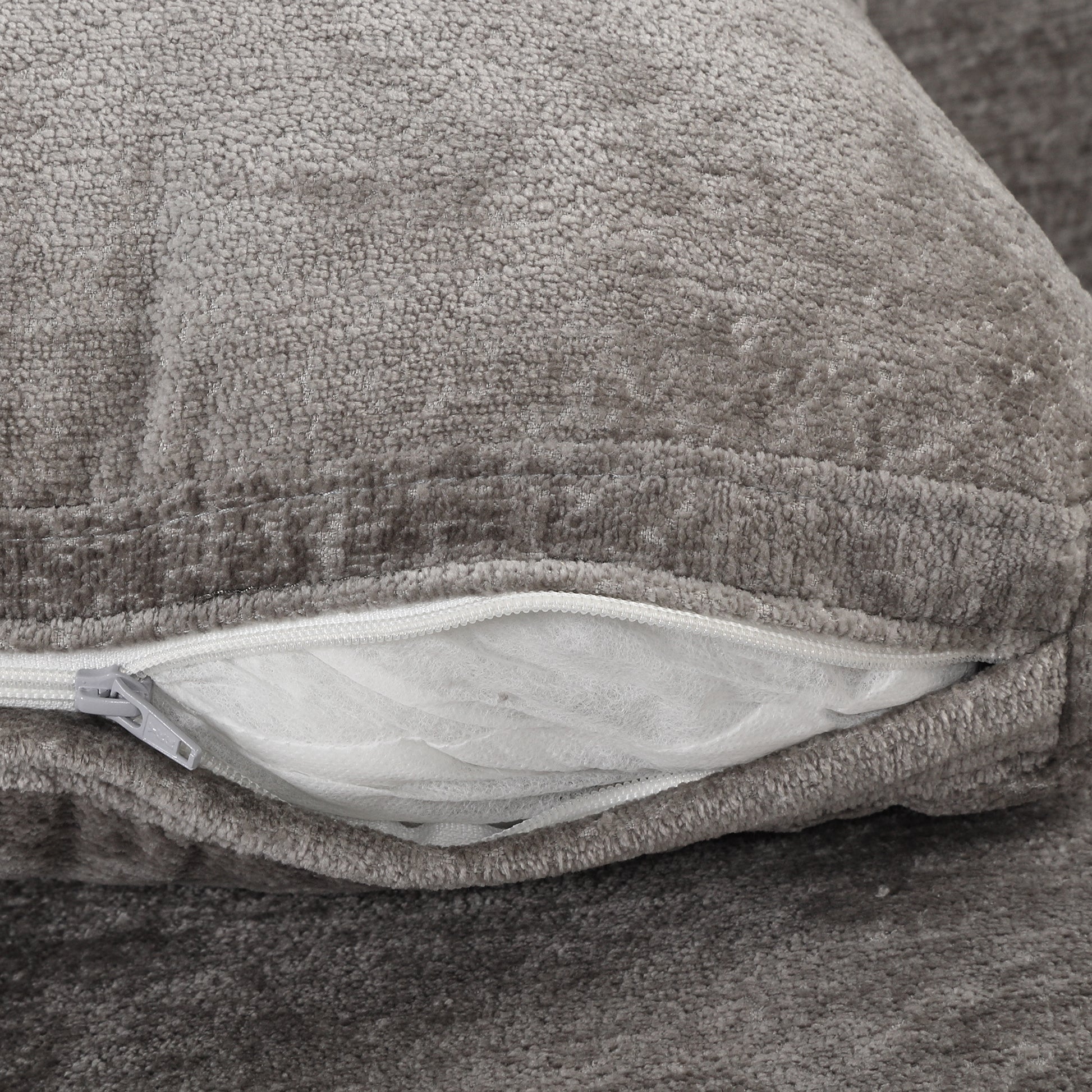 Mid Century Modern Velvet Accent Chair,Leisure Chair With Solid Wood And Thick Seat Cushion For Living Room,Bedroom,Studio,Grey Grey Foam Velvet