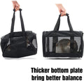 Scratchme Pet Travel Carrier Soft Sided Portable Bag For Cats, Small Dogs, Kittens Or Puppies, Collapsible, Durable, Airline Approved, Travel Friendly, Carry Your Pet With You Safely And Comfortably Black Fabric