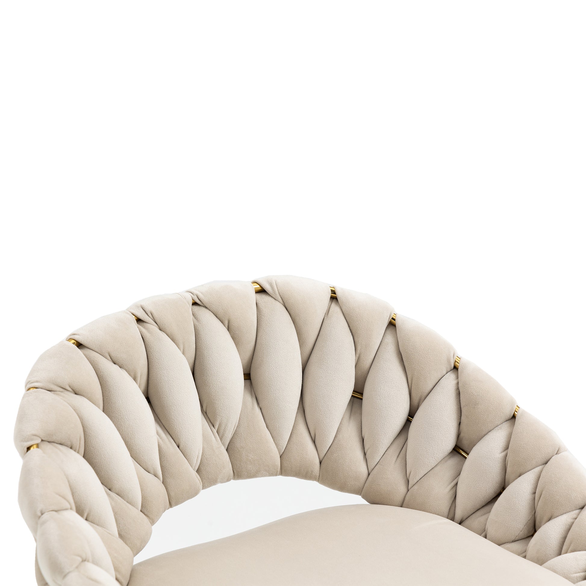 Coolmore Swivel Bar Stools Set Of 2 Adjustable Counter Height Chairs With Footrest For Kitchen, Dining Room 2Pc Set Ivory Polyester