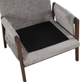 Mid Century Modern Velvet Accent Chair,Leisure Chair With Solid Wood And Thick Seat Cushion For Living Room,Bedroom,Studio,Grey Grey Foam Velvet