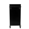 4 Drawers Multifunctional Tool Cart With Wheels Black Black Steel