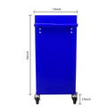 4 Drawers Multifunctional Tool Cart With Wheels Blue Blue Steel