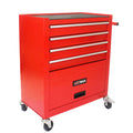 4 Drawers Multifunctional Red Tool Cart With