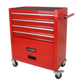 4 Drawers Multifunctional Red Tool Cart With