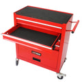 4 Drawers Multifunctional Red Tool Cart With