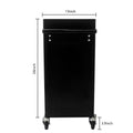 4 Drawers Multifunctional Tool Cart With Wheels Black Black Steel